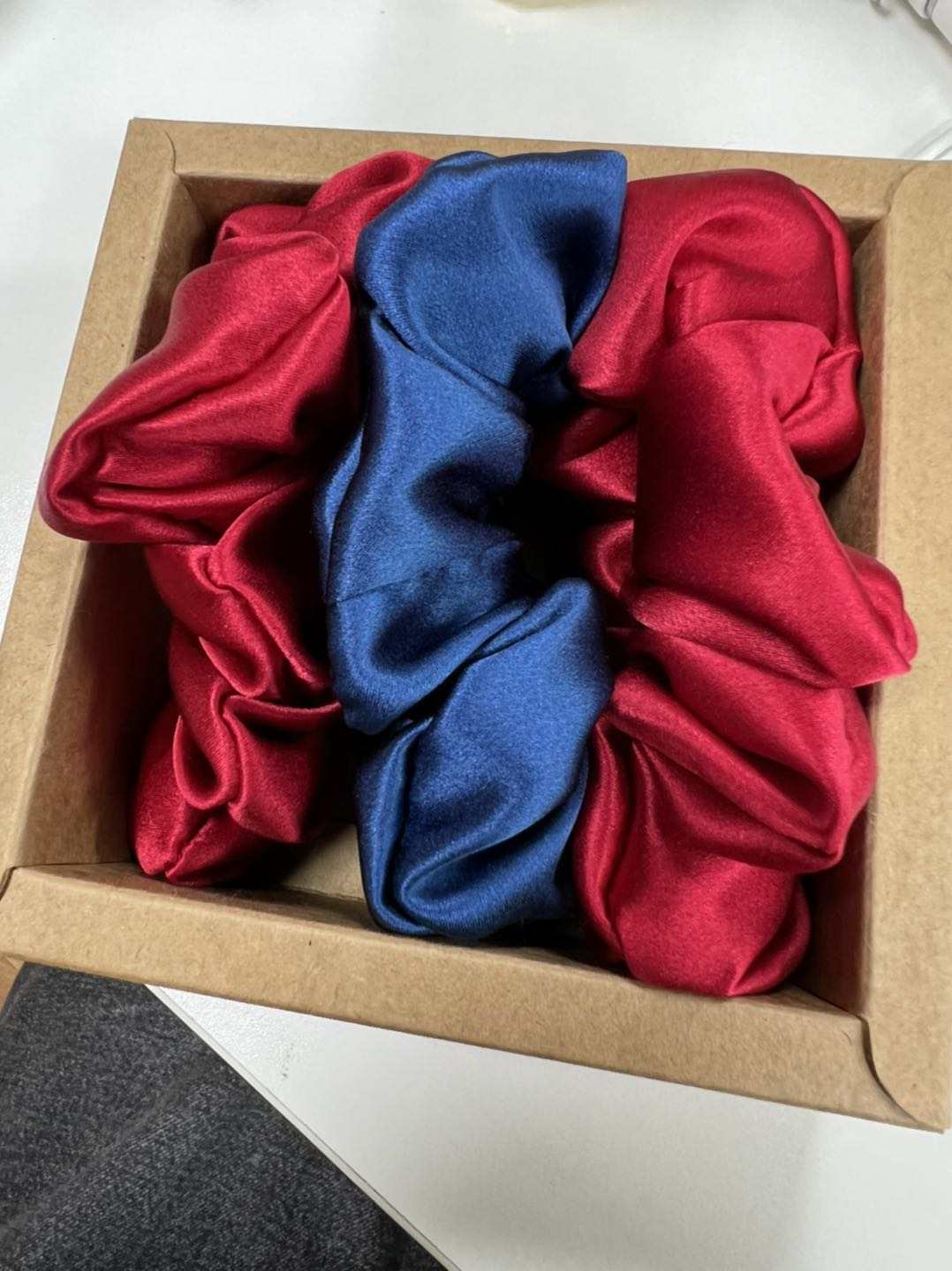 MULBERRY SILK SCRUNCHIES- 3 standard sizes