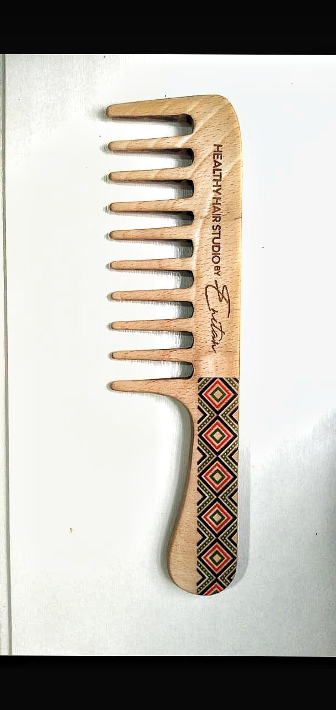 Ankara print 100% anti - static seamless comb