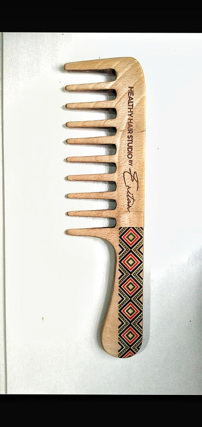 Ankara print 100% anti - static seamless comb