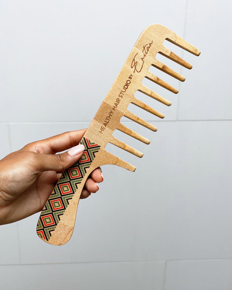 Ankara print 100% anti - static seamless comb